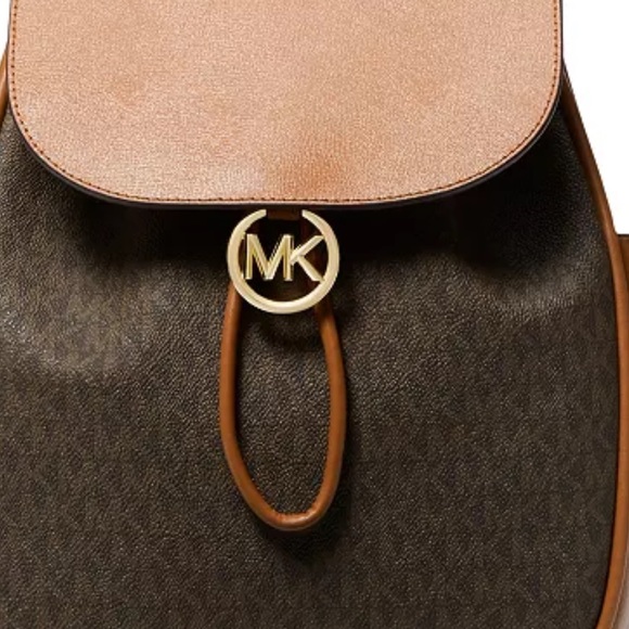 Michael Kors Logo Cheryl Medium Drawstring Backpack.NWT. - Picture 3 of 4